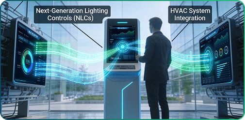 Visualization of KenergyAI Enterprise Software for large buildings with BMS